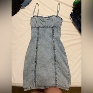 Divided Light Gray Denim Mini Dress